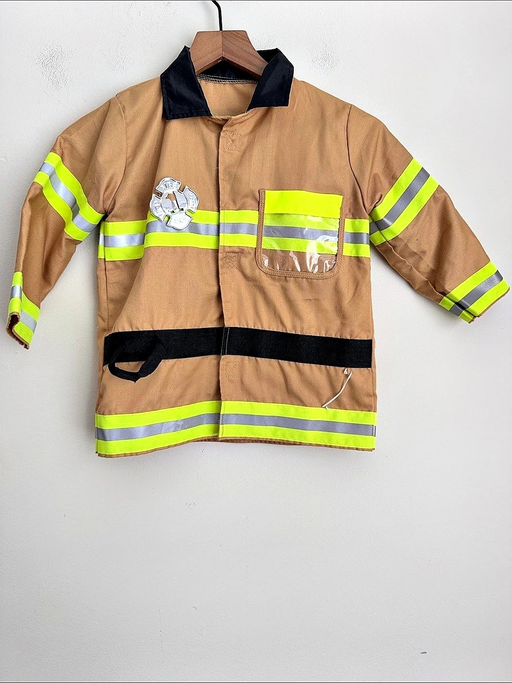 Melissa & Doug Firefighter fire dept Costume Brown community helper Halloween